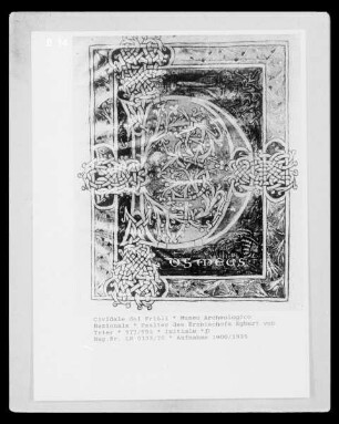 Psalter des Erzbischofs Egbert von Trier — Initiale