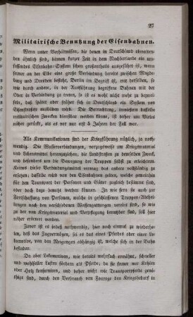 Militairische Benutzung der Eisenbahnen