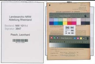 Entnazifizierung Leonhard Pesch , geb. 07.10.1900 (Former)