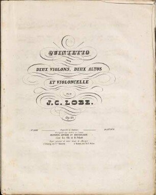 Quintetto pour deux violons, deux altos et violoncelle : op. 35