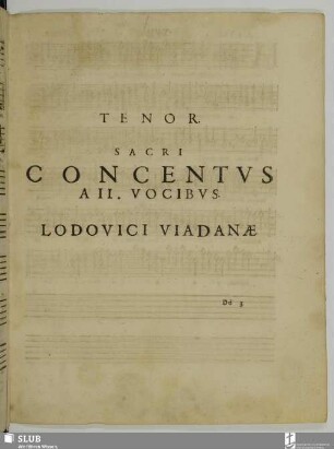 Cantus sacri concentus a II. vocibus