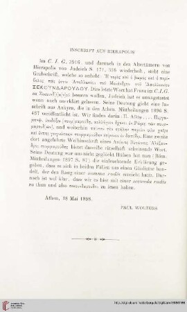 23: Inschrift aus Hierapolis