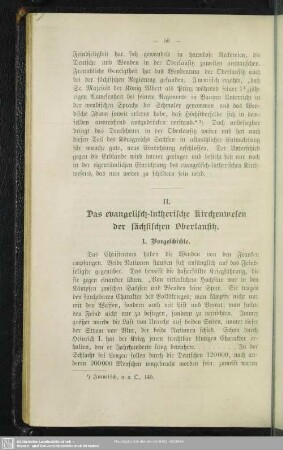 II. Das evangelisch-lutherische Kirchenwesen der sächsischen Oberlausitz