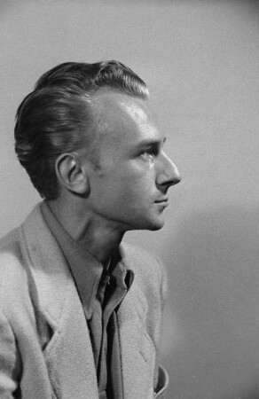 Szenenbilder aus "Shakespeare dringend gesucht" mit Rudolf (Rolf) Wessely, U. Thein u.a., Kammerspiele des Deutschen Theaters