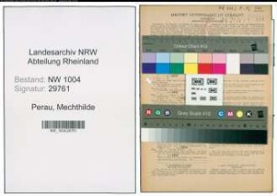 Entnazifizierung Mechthilde Perau , geb. 27.07.1892 ()
