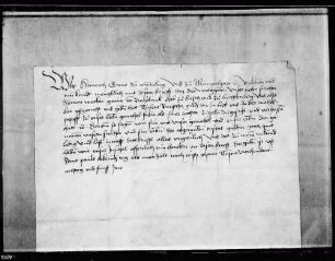 Graf Heinrich bescheinigt den Empfang der 1000 fl. Mitgift seiner Gemahlin.
