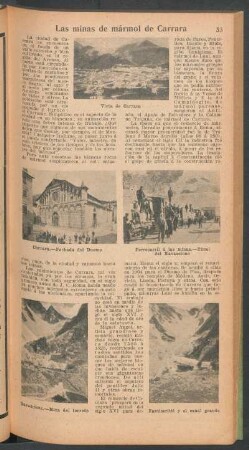 Las minas de mármol de Carrara