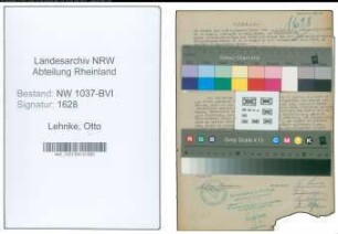 Entnazifizierung Otto Lehnke , geb. 13.08.1895 (Angestellter)