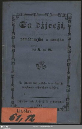 Sa dżjecżi powedancżka a ronczka wot K. we B.