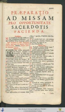Praeparatio Ad Missam Pro Opportunitate Sacerdotis Facienda
