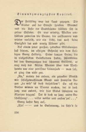 Einundzwanzigstes Kapitel