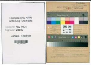 Entnazifizierung Friedrich Jahnke , geb. 16.03.1912 (Elektriker)