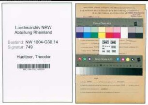 Entnazifizierung Theodor Huettner , geb. 01.09.1915 (Steuermann)
