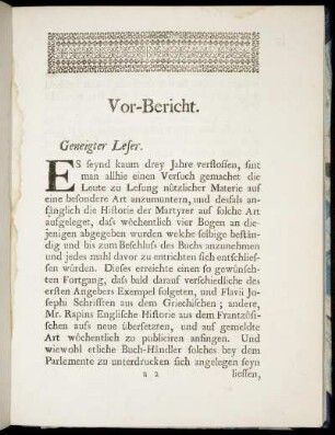 Vor-Bericht