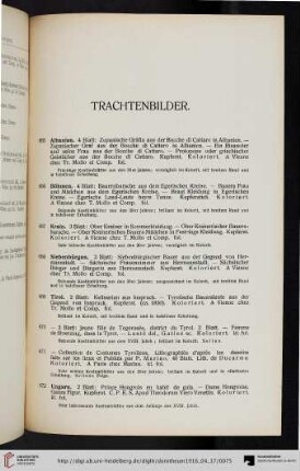 Trachtenbilder (Nr. 665-674)