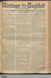 Nürtinger Tagblatt : Neuffener Rundschau : Wendlinger Zeitung : parteiamtliche Tageszeitung