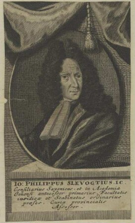 Bildnis des Iohannes Philippus Slevoctius