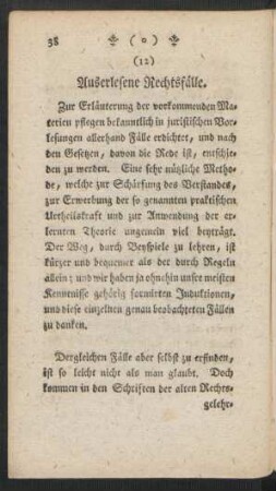 12. Auserlesene Rechtsfälle