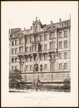 Doppelwohnhaus, Frankfurt/Main: Ansicht (aus: Moderne Neubauten, 1.Jg., 1894, hrsg. W. Kick)