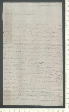 Brief von Auguste Semler an Antonie von Chamisso