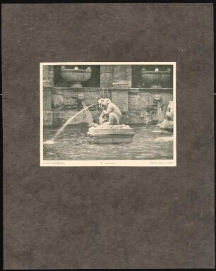 Märchenbrunnen, Berlin-Friedrichshain: Tafel 27: Wasserspeier (aus: Max Osborn, Der Märchenbrunnen am Friedrichshain zu Berlin)