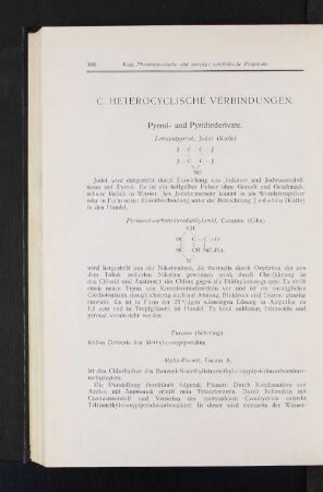 C. Heterocyclische Verbindungen.