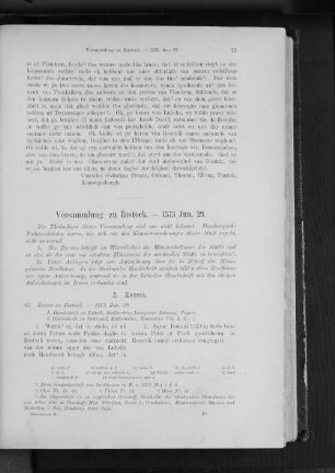 Verhandlungen zu Rostock. - 1373 Jun. 29.