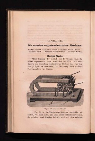 Capitel VIII. Die neuesten magneto-electrischen Maschinen.