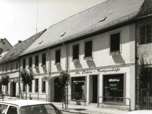 Herzberg (Elster), Kirchstraße 2. Wohnhaus mit Laden (wohl um 1850)