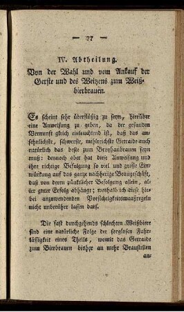 IV. Abtheilung. - VI. Abtheilung.