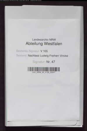 41 Briefe der Schwester Louise Vincke (insgesamt 243 Briefe 1793-1830)
