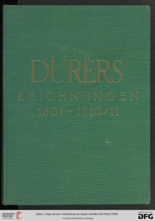 Band 2: Die Zeichnungen Albrecht Dürers: 1503-1510/11