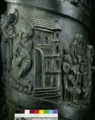 Bernwardssäule & Christussäule — Die Auferweckung des Lazarus