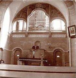 Fischer, Theodor; Gaggstatt; Ev. Kirche - Innenansicht zur Apsis