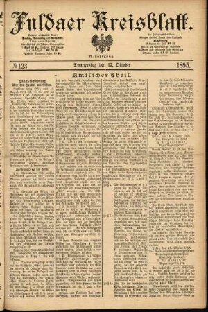 Ausgabe vom Donnerstag, den 17. Oktober 1895.