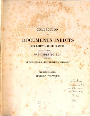 Cartulaire de l'abbaye de Saint-Bertin, [1.]. [Hauptbd.]