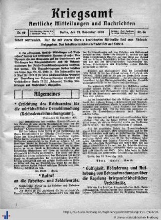 Nr. 66, 23.11.1918