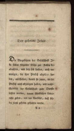 Der geheime Jesuit.