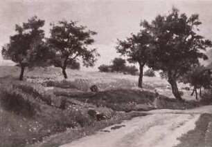 Sommerlandschaft mit Schnitter