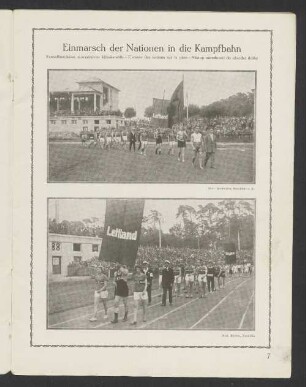 Einmarsch der Nationen in die Kampfbahn
