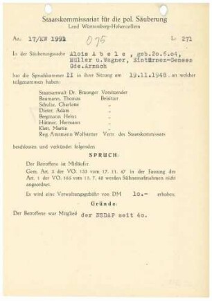 Abele, Alois