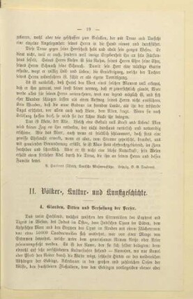 II. Völker-, Kultur - und Kunstgeschichte