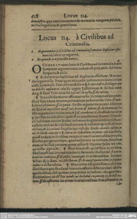 Locus 114. à Civilibus ad Criminalia