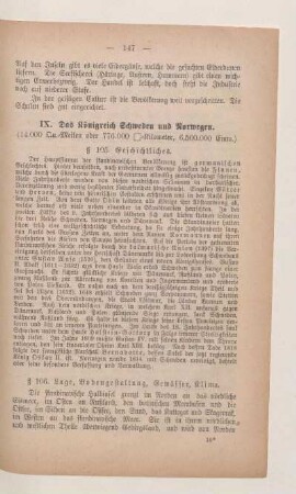 IX. Das Königreich Schweden und Norwegen