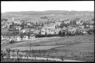 Seifhennersdorf. Blick von der Burgbergswarte auf Seifhennersdorf