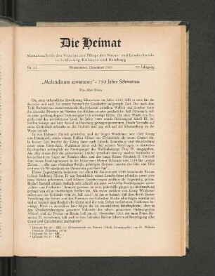 Nr. 12. Neumünster, Dezember 1965. 72. Jahrgang.