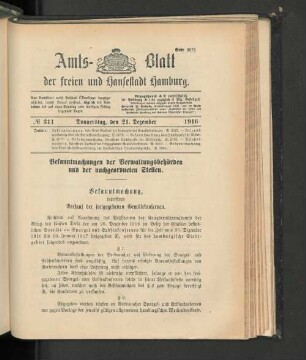 No. 311, 21. Dezember 1916