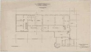 Gsaenger, Gustav; Lenggries (Bayern); Ländliche Kaffeepension mit Hühnerhaus, Frau Messmer - Erweiterung (Grundriss EG)