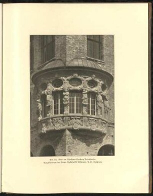 Abb. 222. Erker am Schulhaus Konstanz-Petershausen. Ausgeführt von der Firma Dyckerhoff & Widmann, A.-G., Karlsruhe.