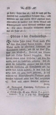 Philipp I. der Großmüthige.